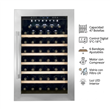 Cava Php YC-110 47 Botellas Blanca 6 Bandejas Luz Interior